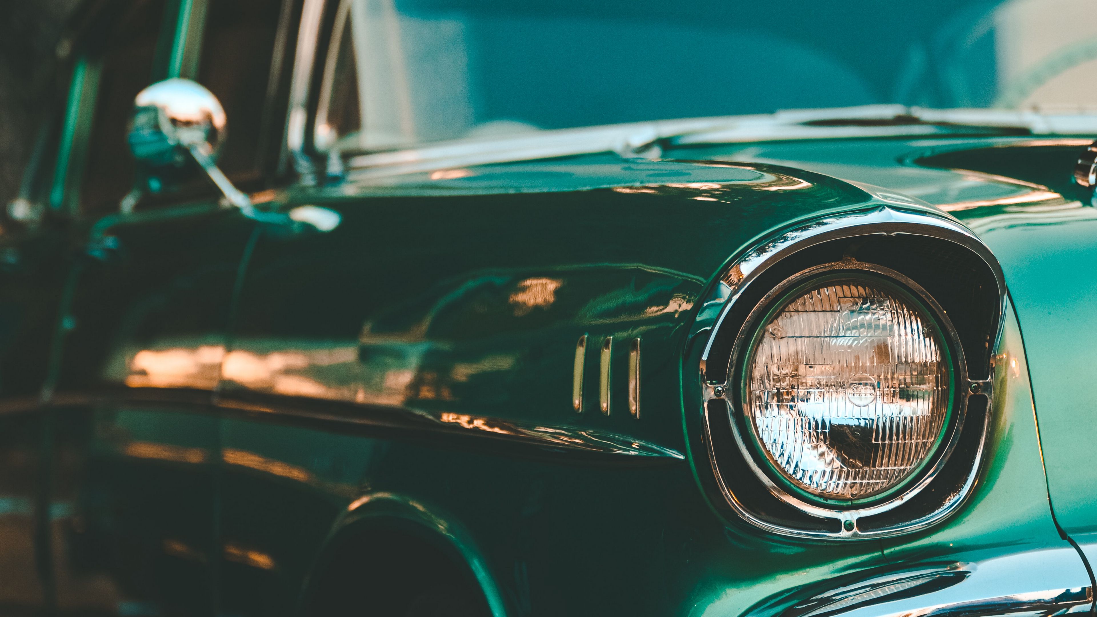 Download wallpaper 3840x2160 retro, car