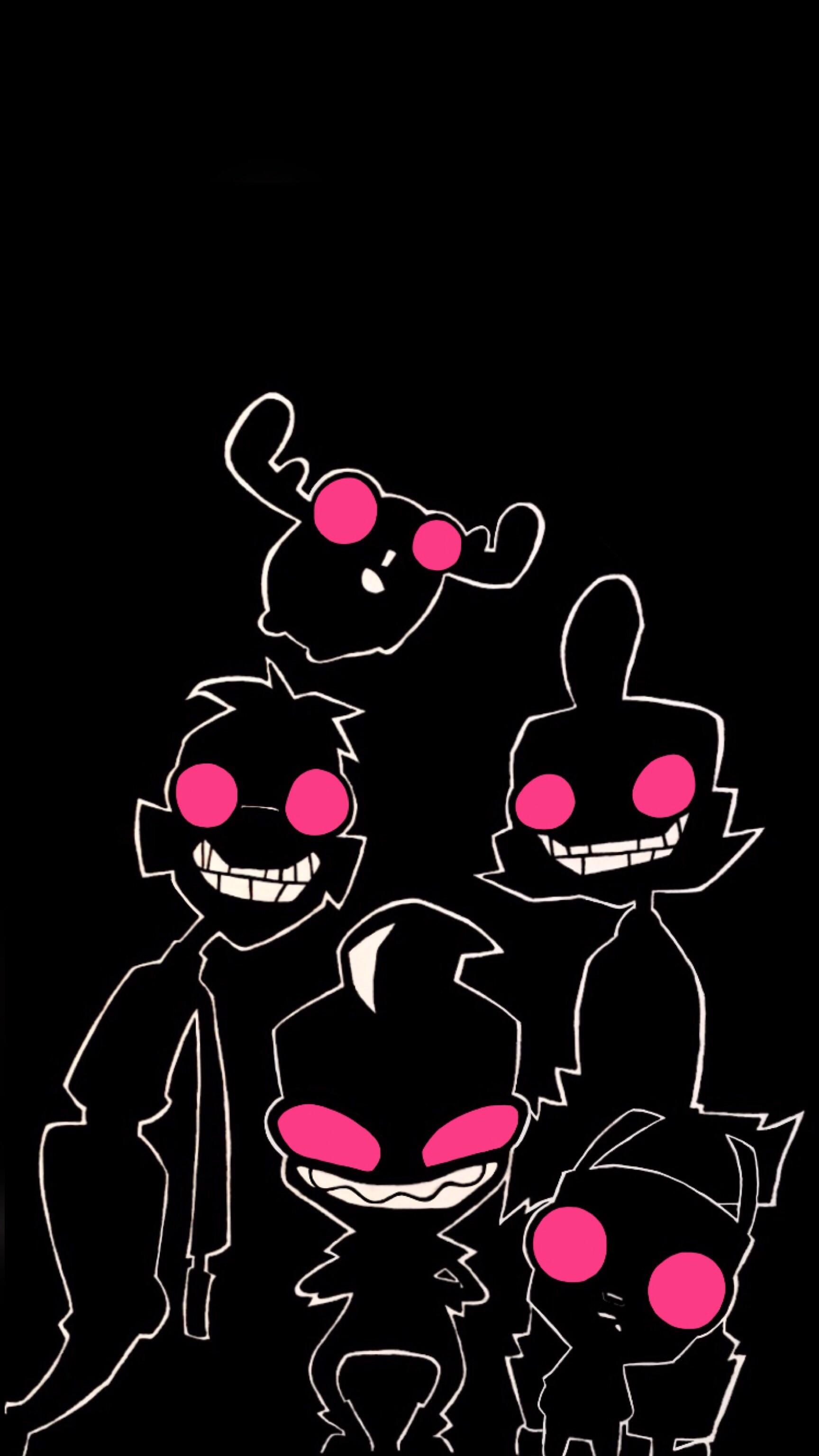 Made my drawing into a phone wallpaper