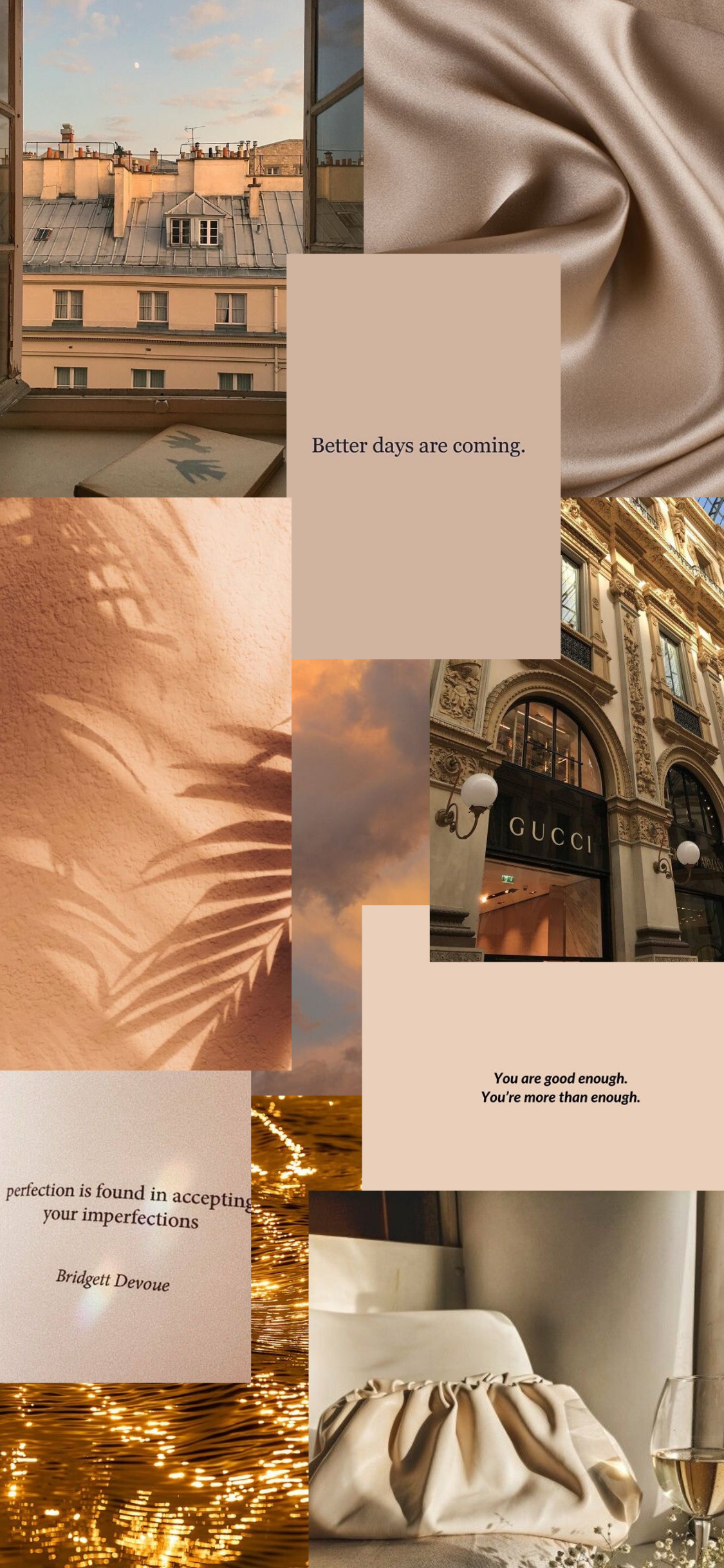 Beige aesthetic wallpaper. Aesthetic