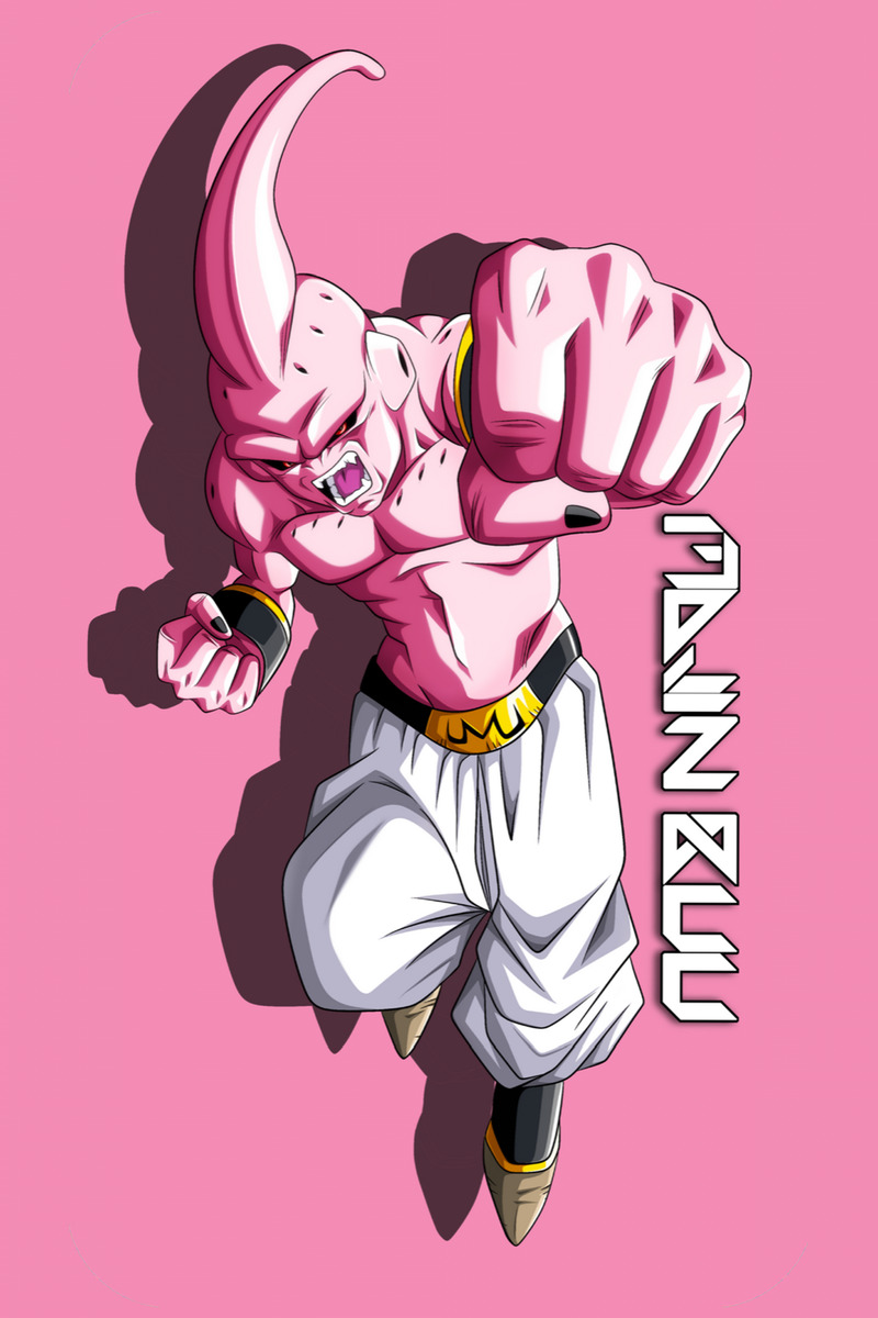 Dragon Ball Z Majin Buu Punching Poster