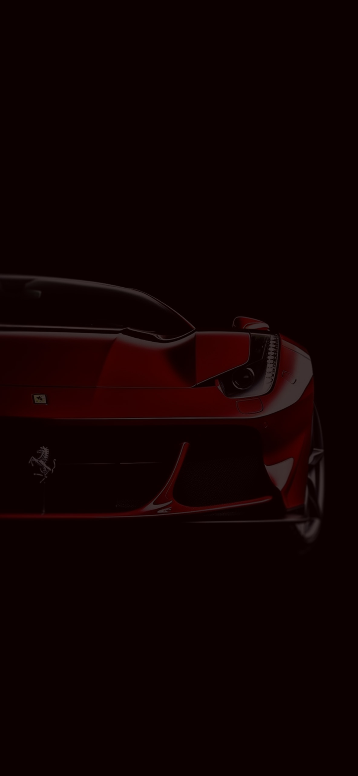 Red Ferrari 488 GTB Black Wallpaper