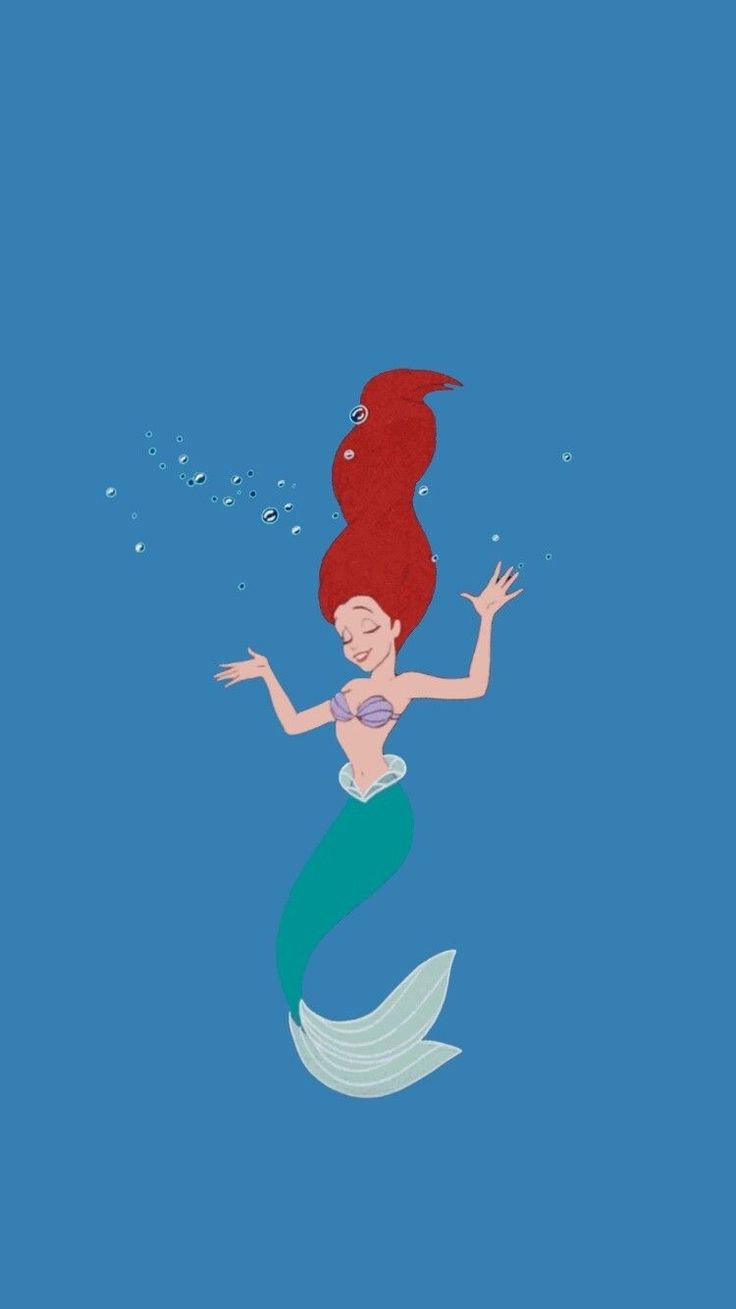 Ariel mermaid. Wallpaper iphone disney