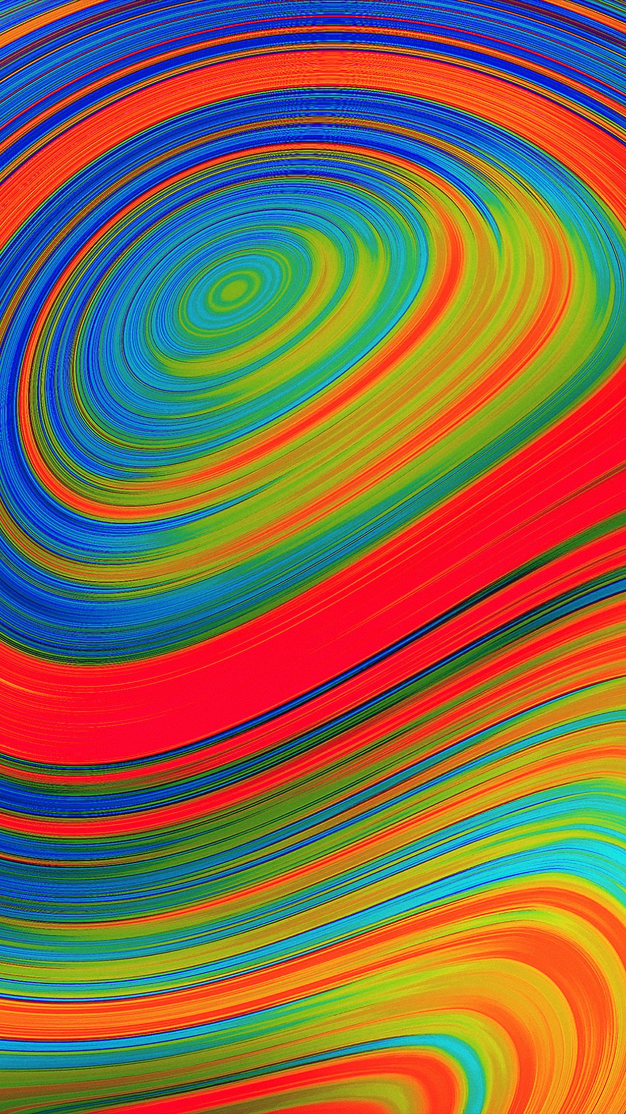 Circle Earth Orange Color Pattern