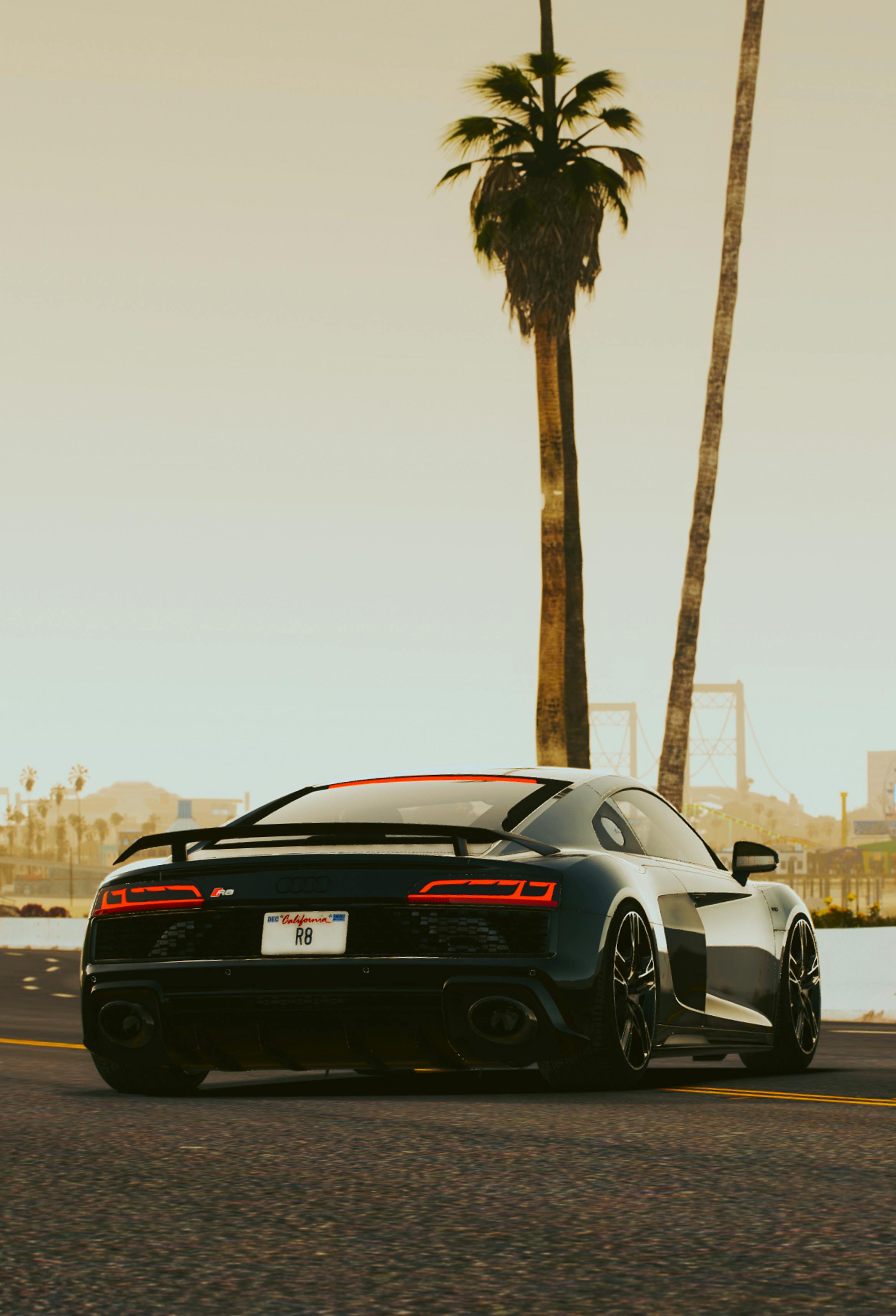 Black Audi E Tron GT On Road · Free