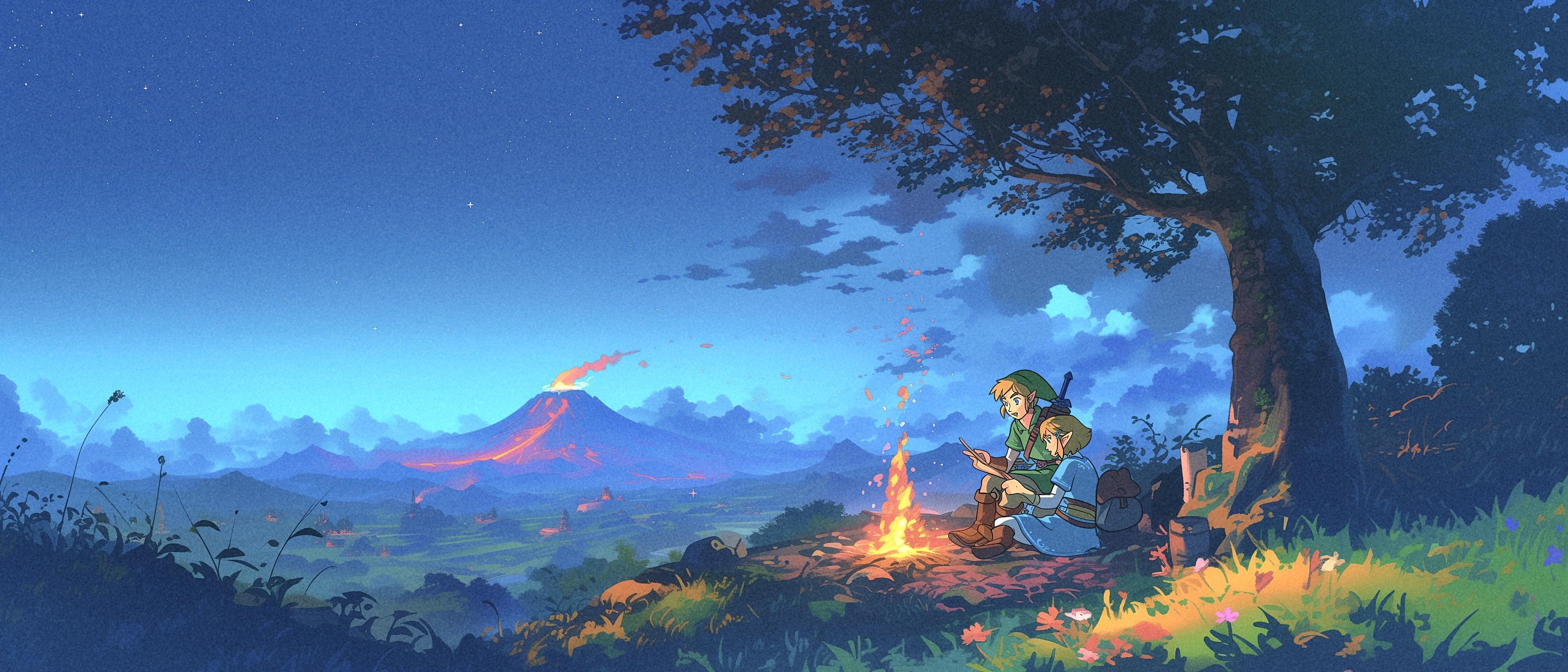 Zelda Retro Cartoon Wallpaper