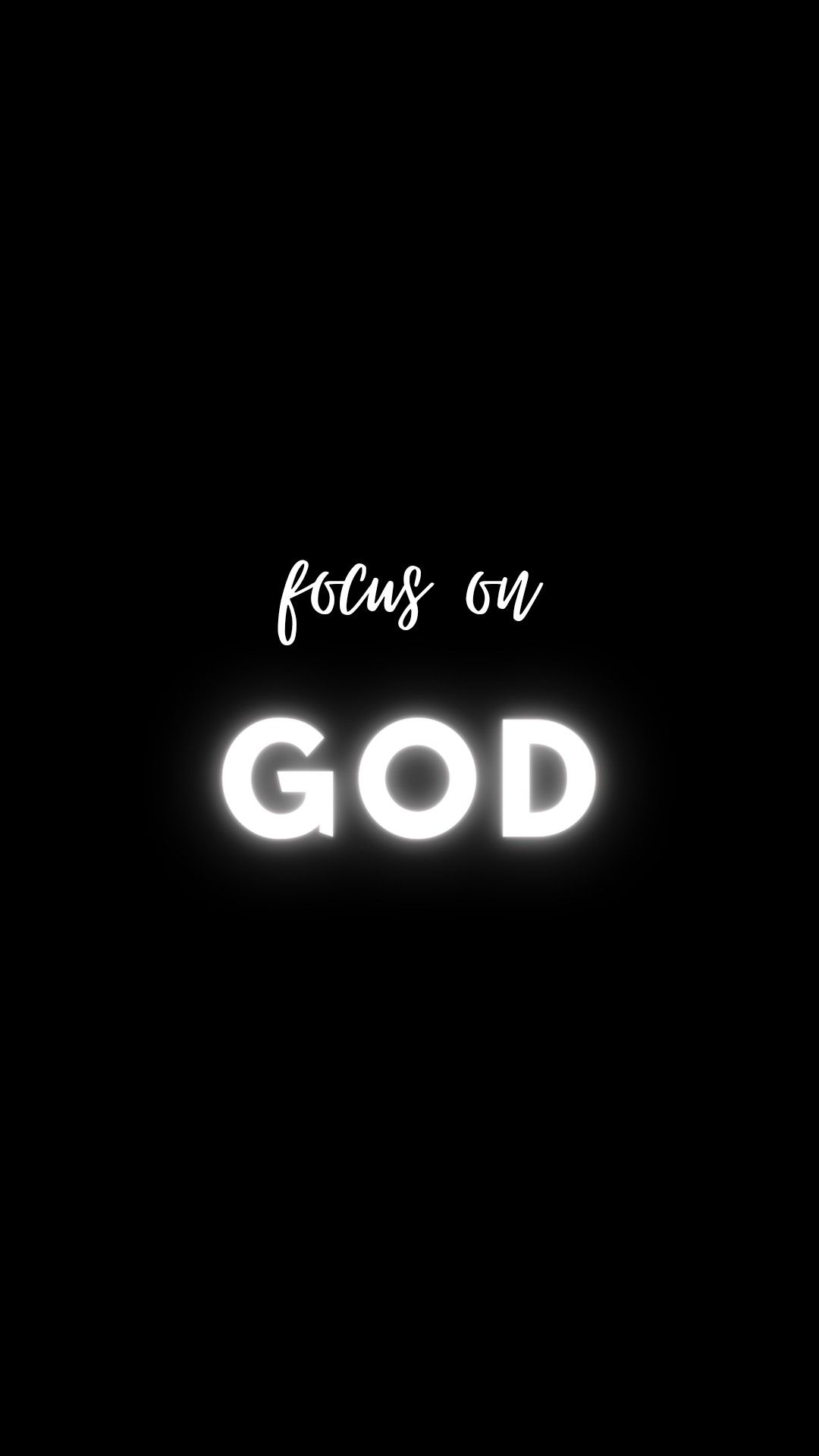 Focus on God, Christian Wallpaper