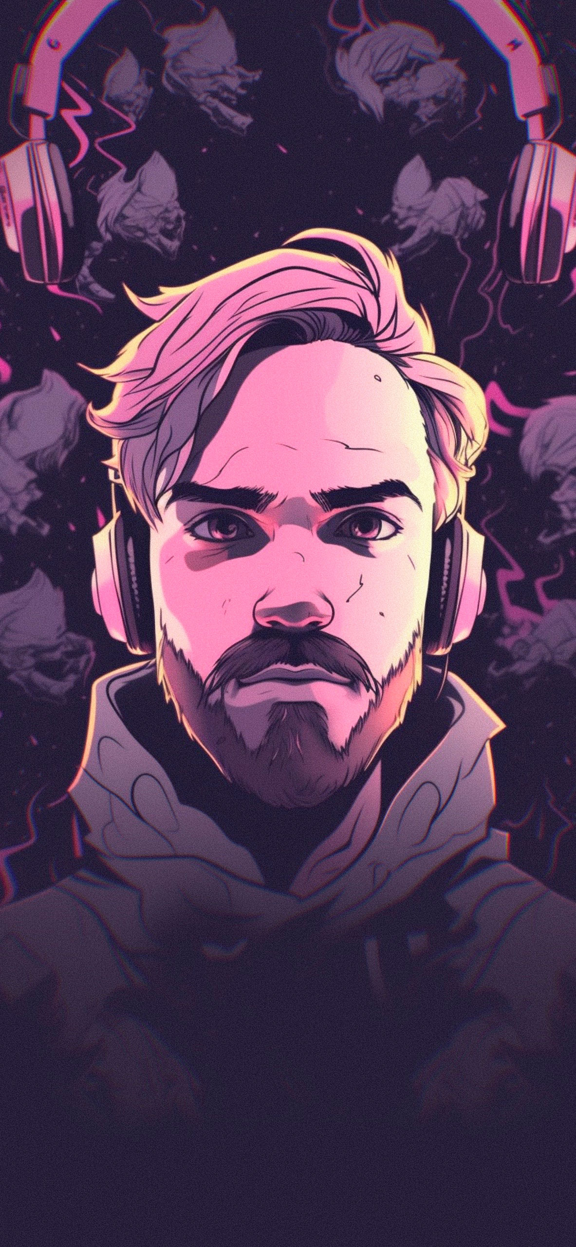 PewDiePie Eye Catching Cartoon