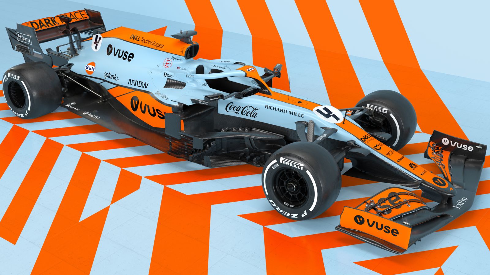 Gulf Oil legendary livery for F1 car