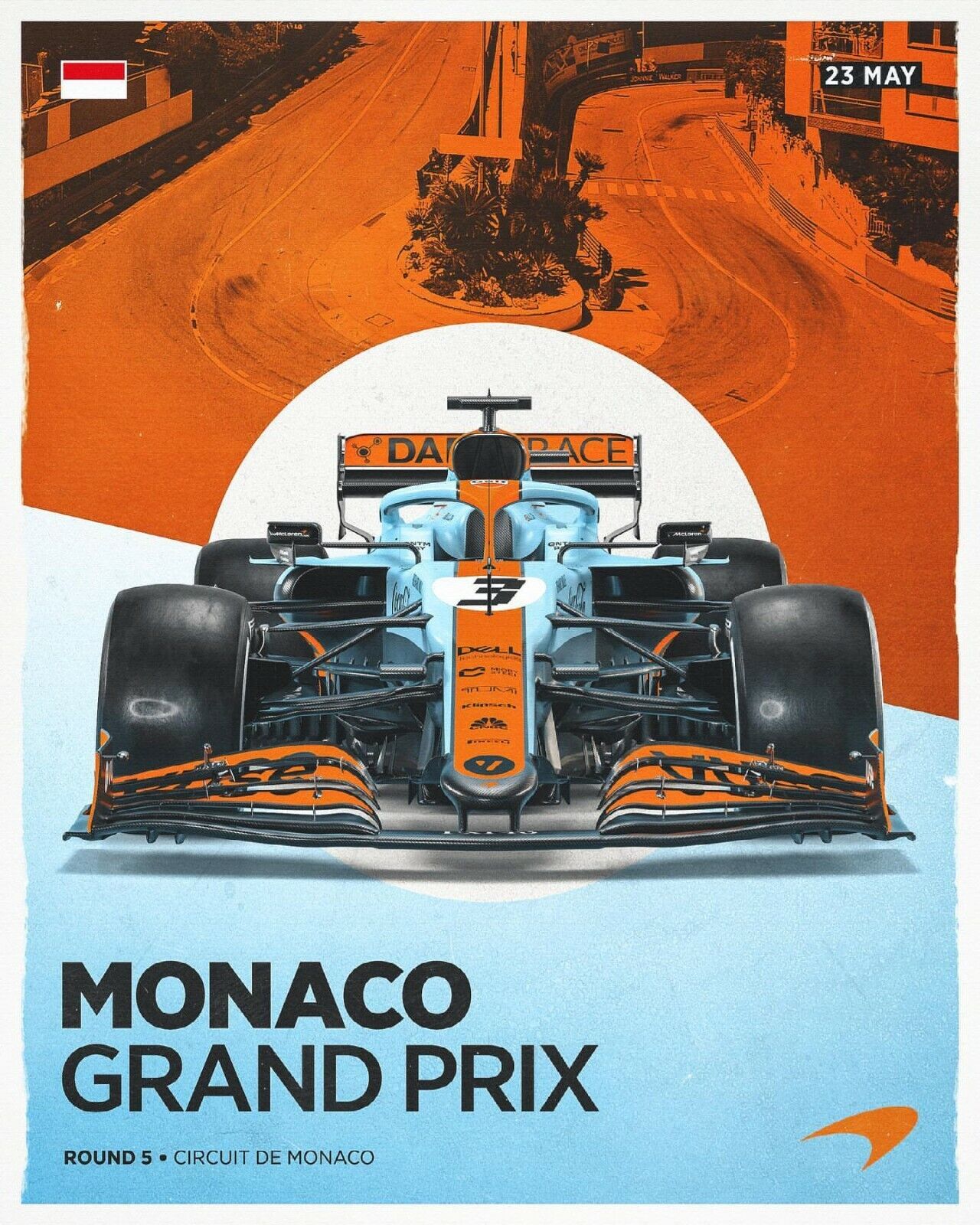 Monaco Grand Prix McLaren 23 May 2021