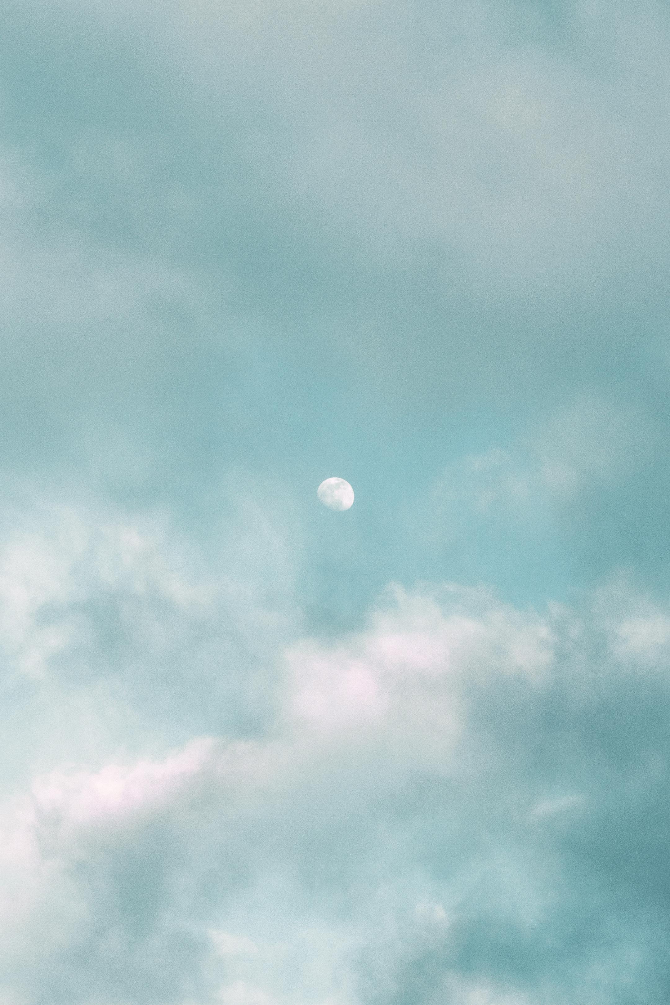 Full Moon Clouds Photo, Download