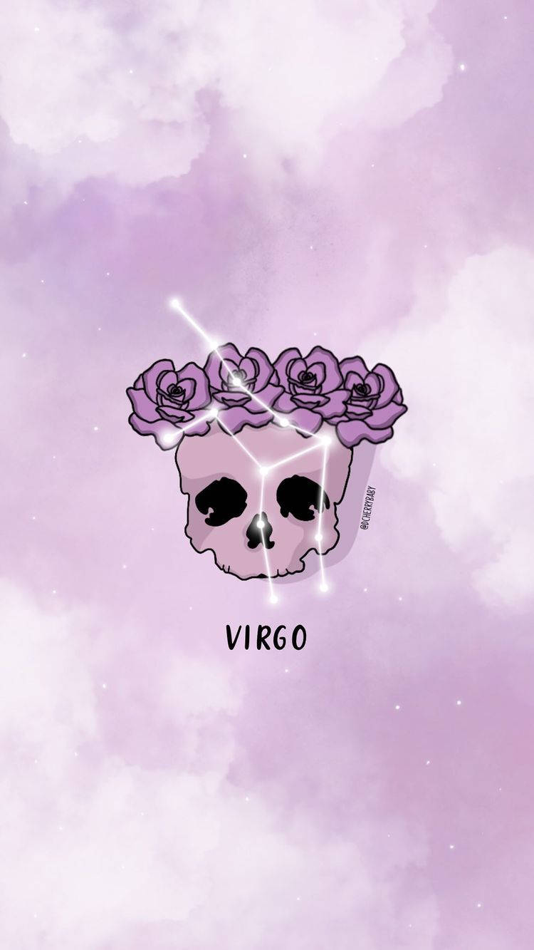 Download free Flower Crown Skull Virgo