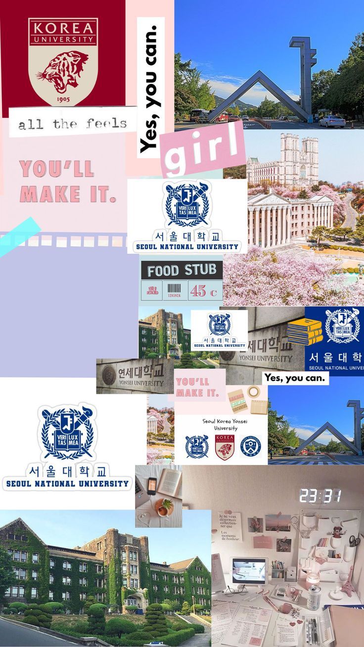 Dream uni ideas. yonsei university, korea university, university inspiration