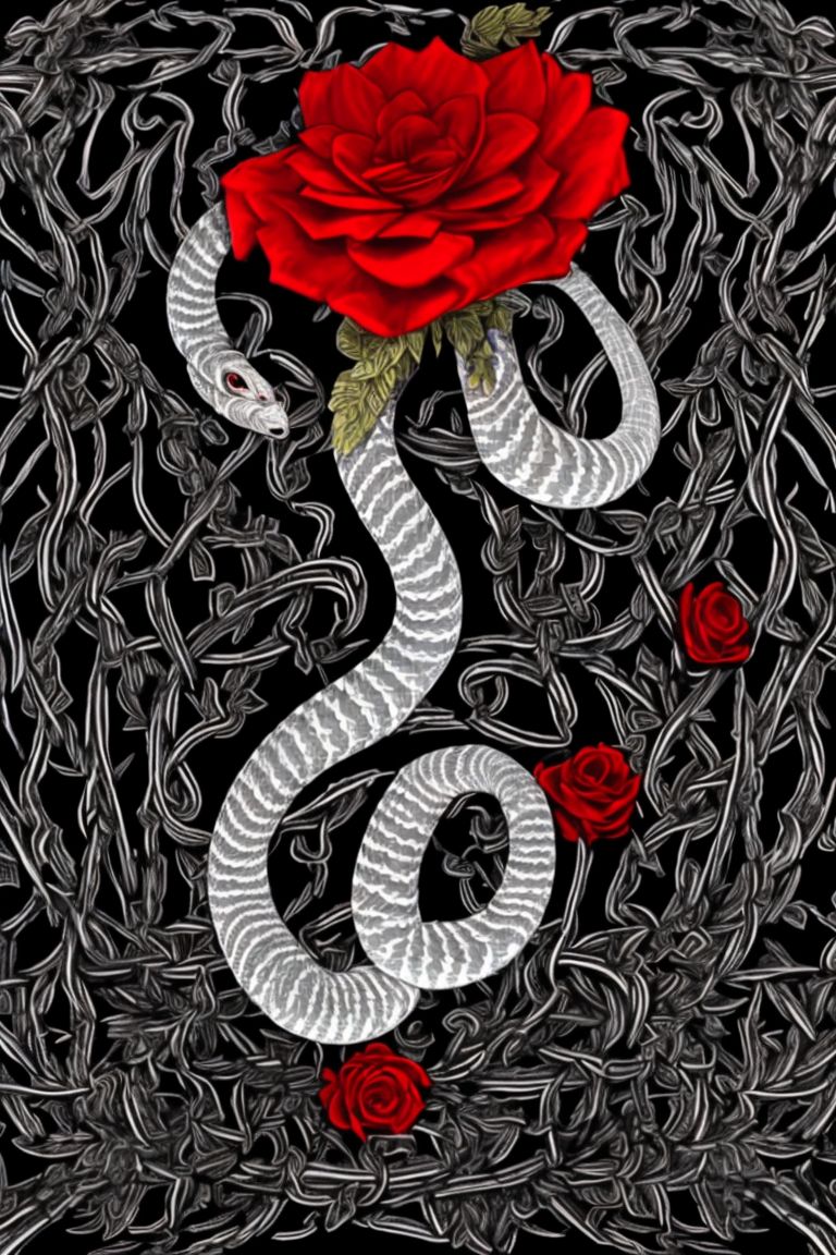 kenyang: a white snake with red eyes