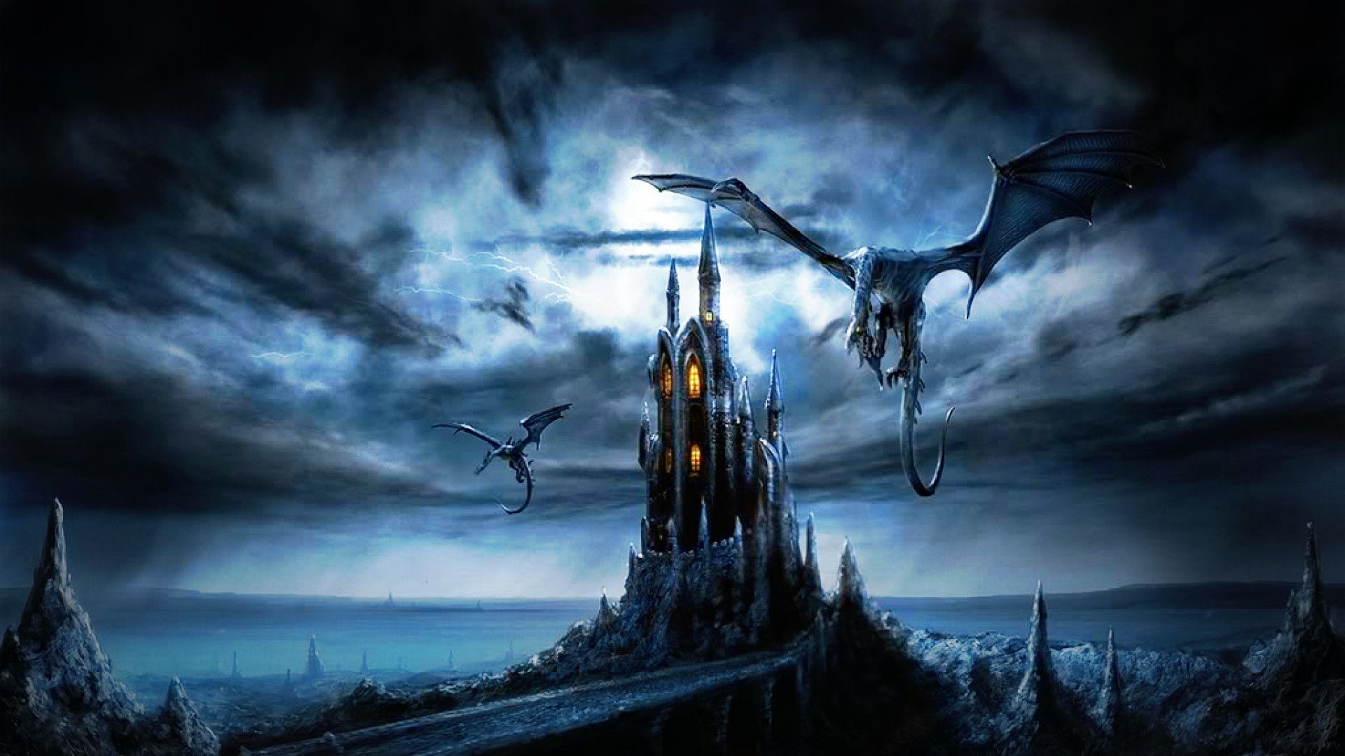 Dragon Castle Wallpaper HD