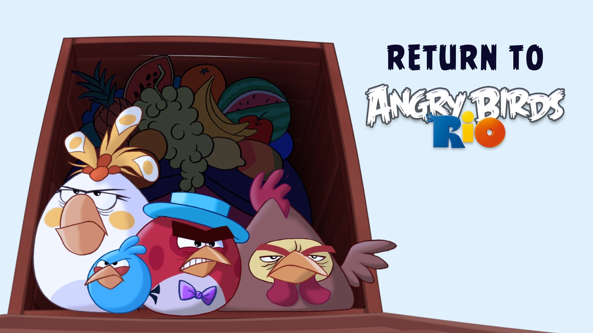 Return to Angry Birds Rio. Angry Birds