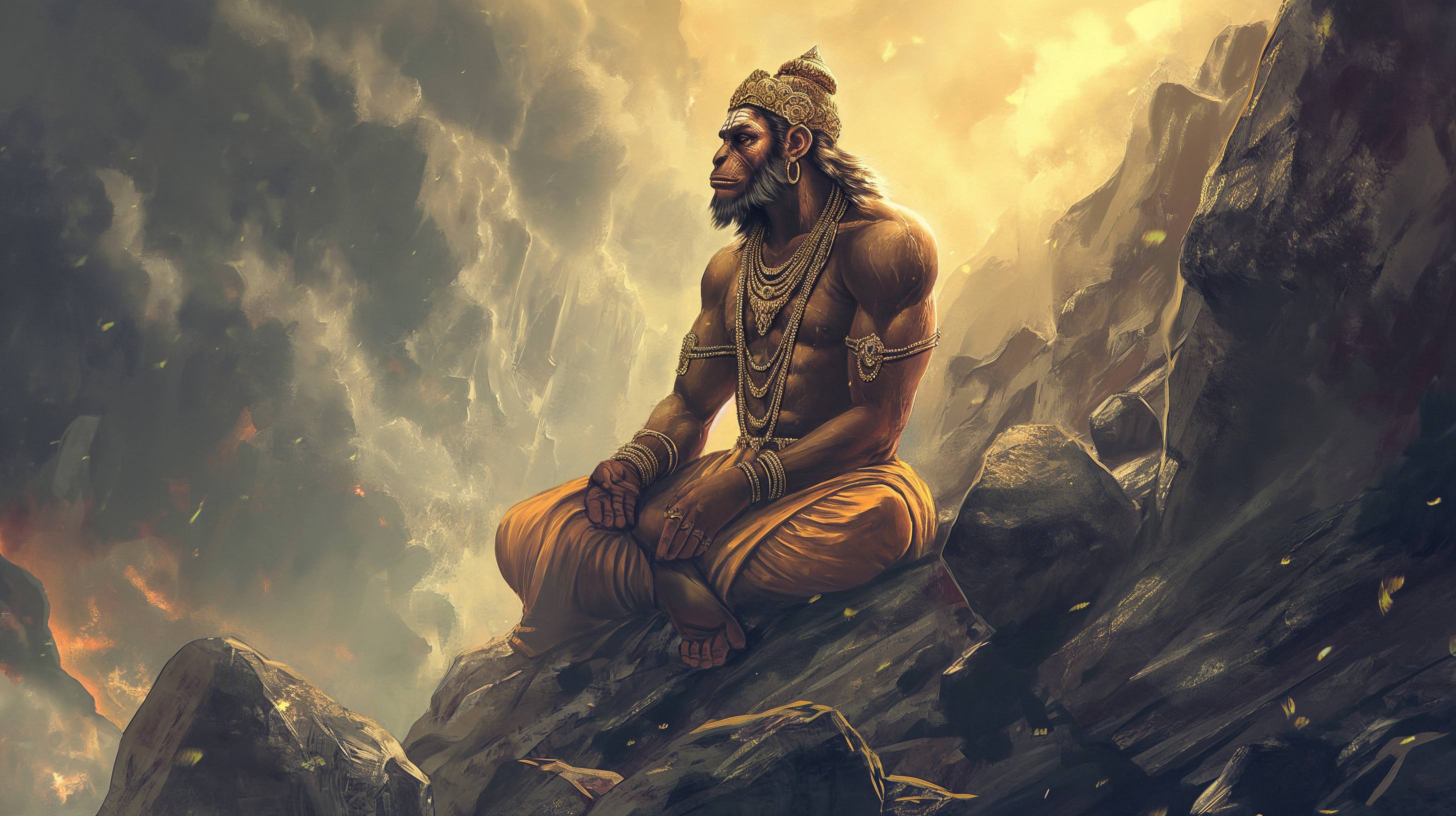 Majestic Lord Hanuman HD Wallpaper