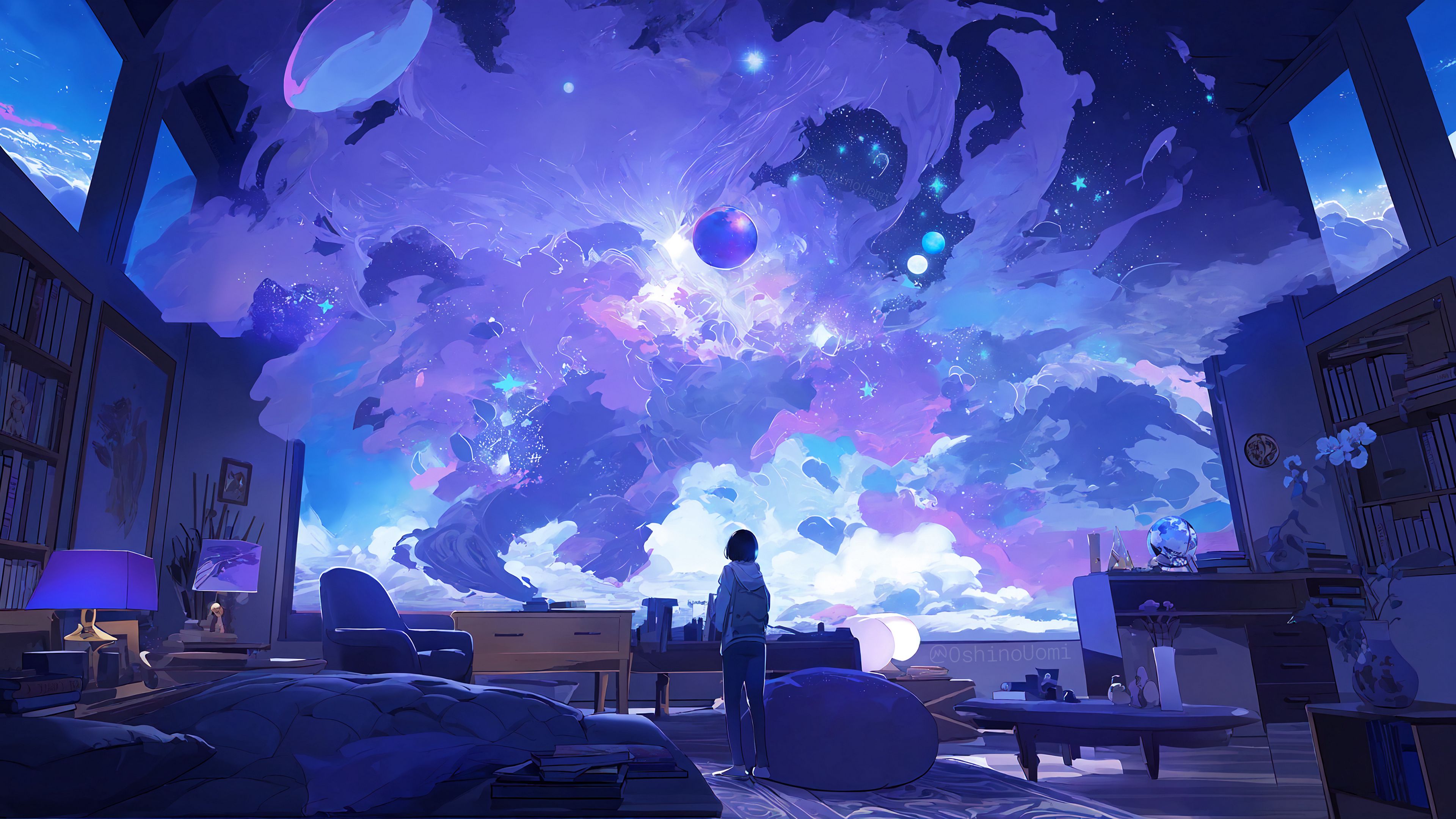 Download wallpaper 3840x2160 silhouette