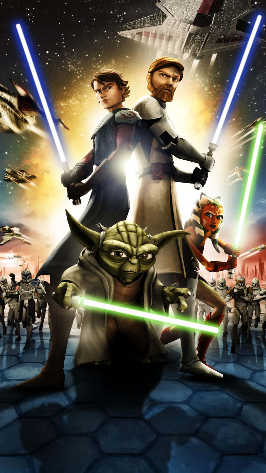 Clone Wars TV Series Poster Wallpaper