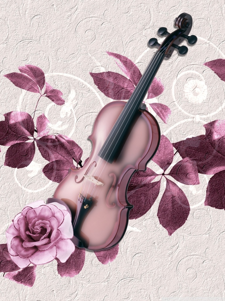 Violin Art Ultra HD Desktop Background
