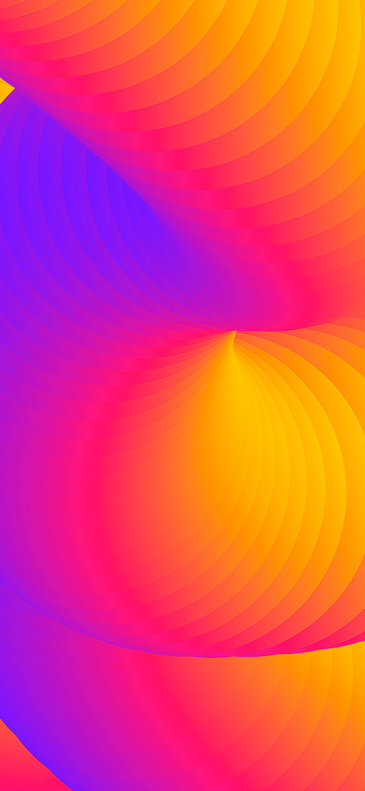 Cool Abstract Orange Circles 4K Phone