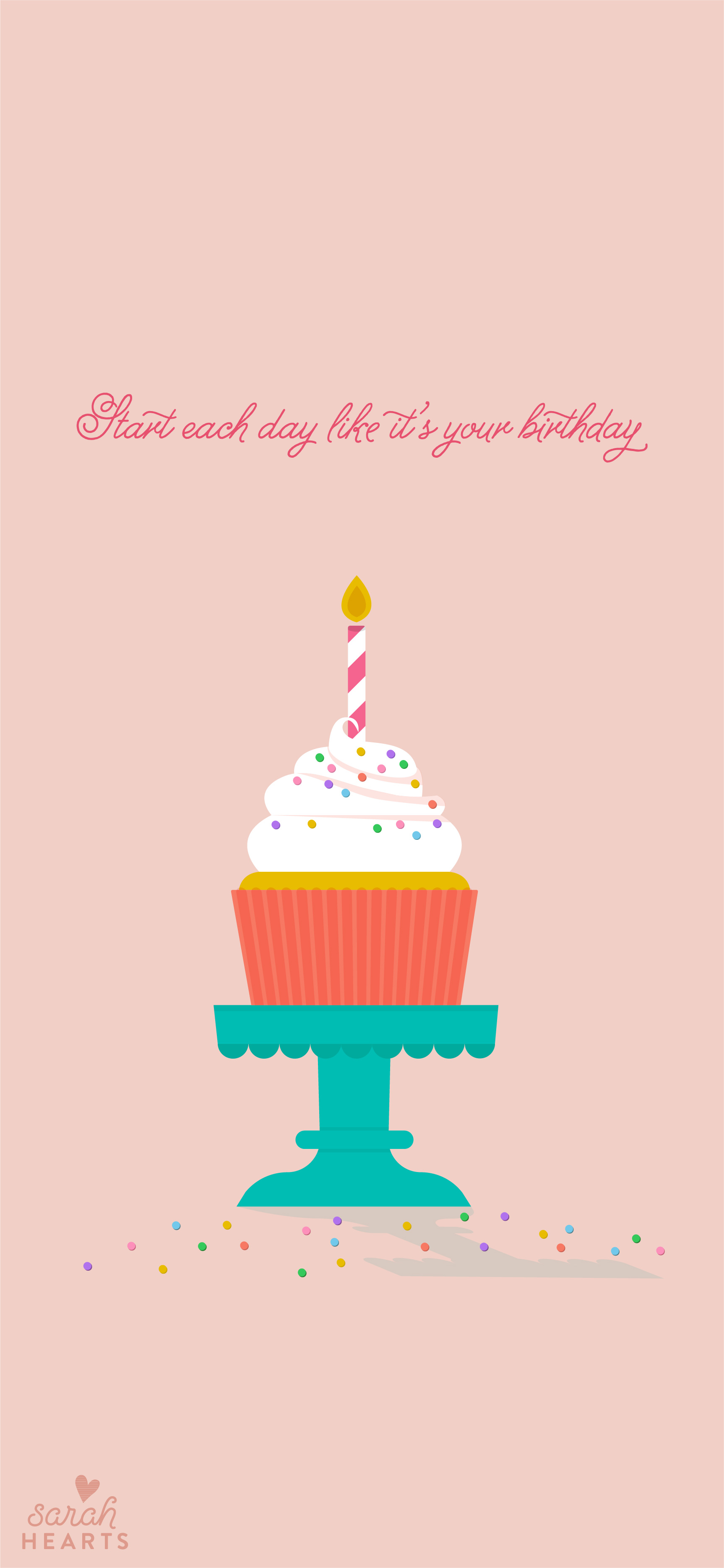 June 2019 Cupcake Calendar Wallpaper