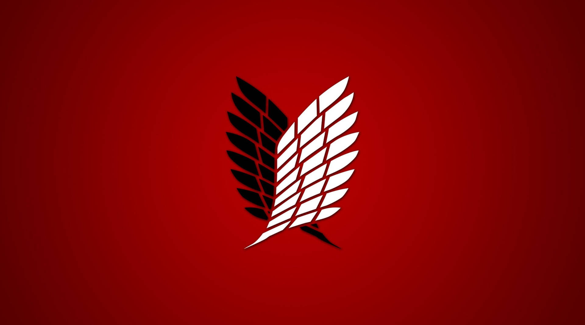 Black Attack On Titan Logo Wallpaper