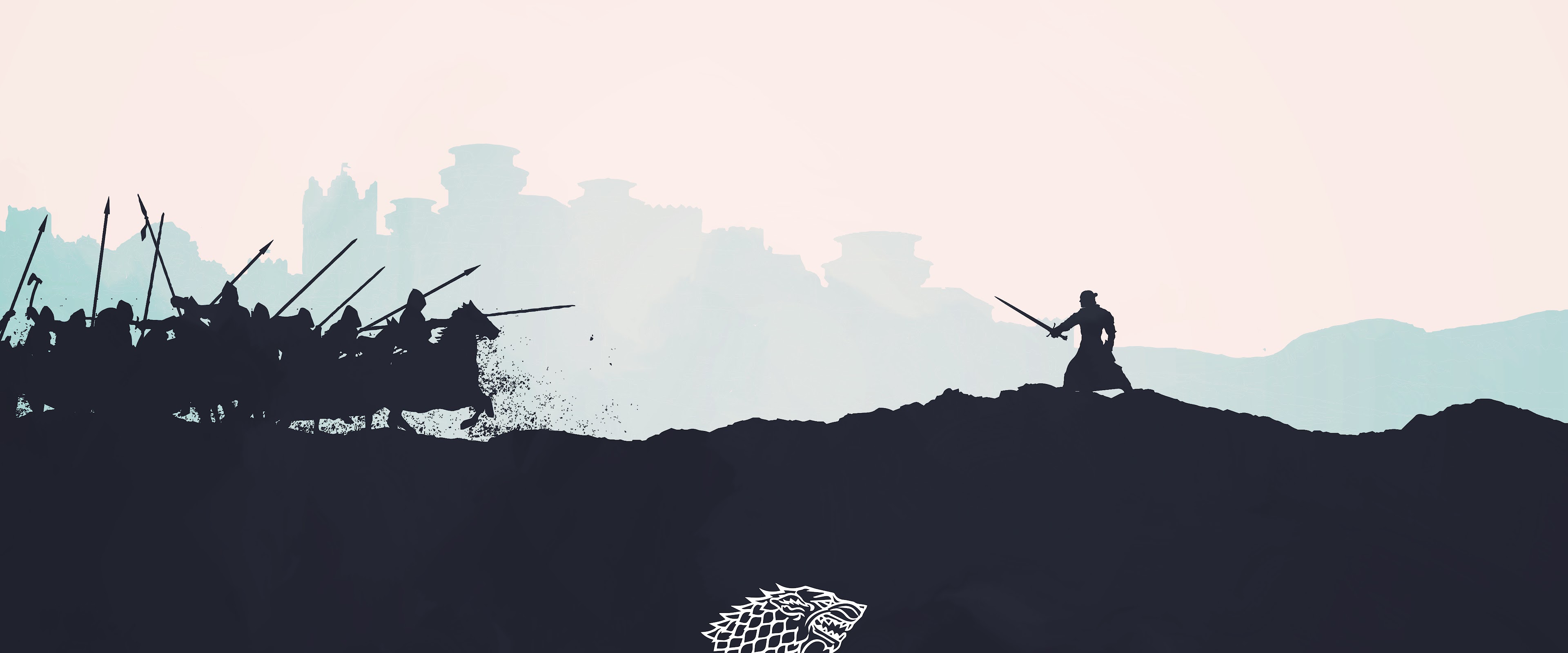 Game of Thrones Stark Logo Minimalist