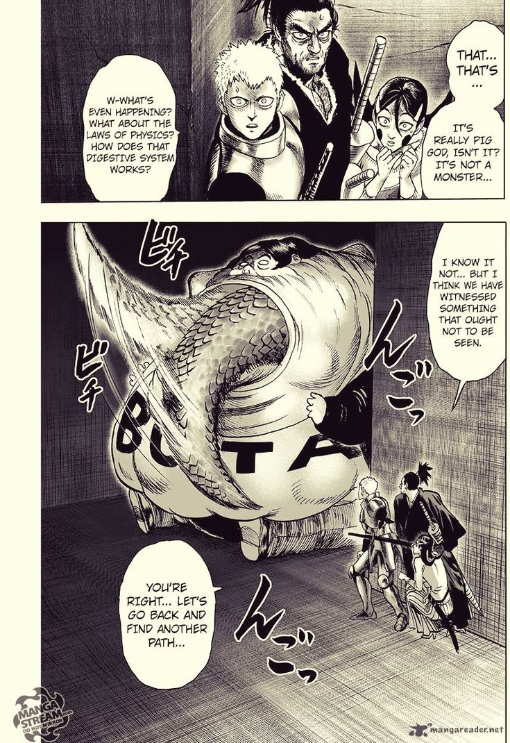 Pig God. One punch man manga, One