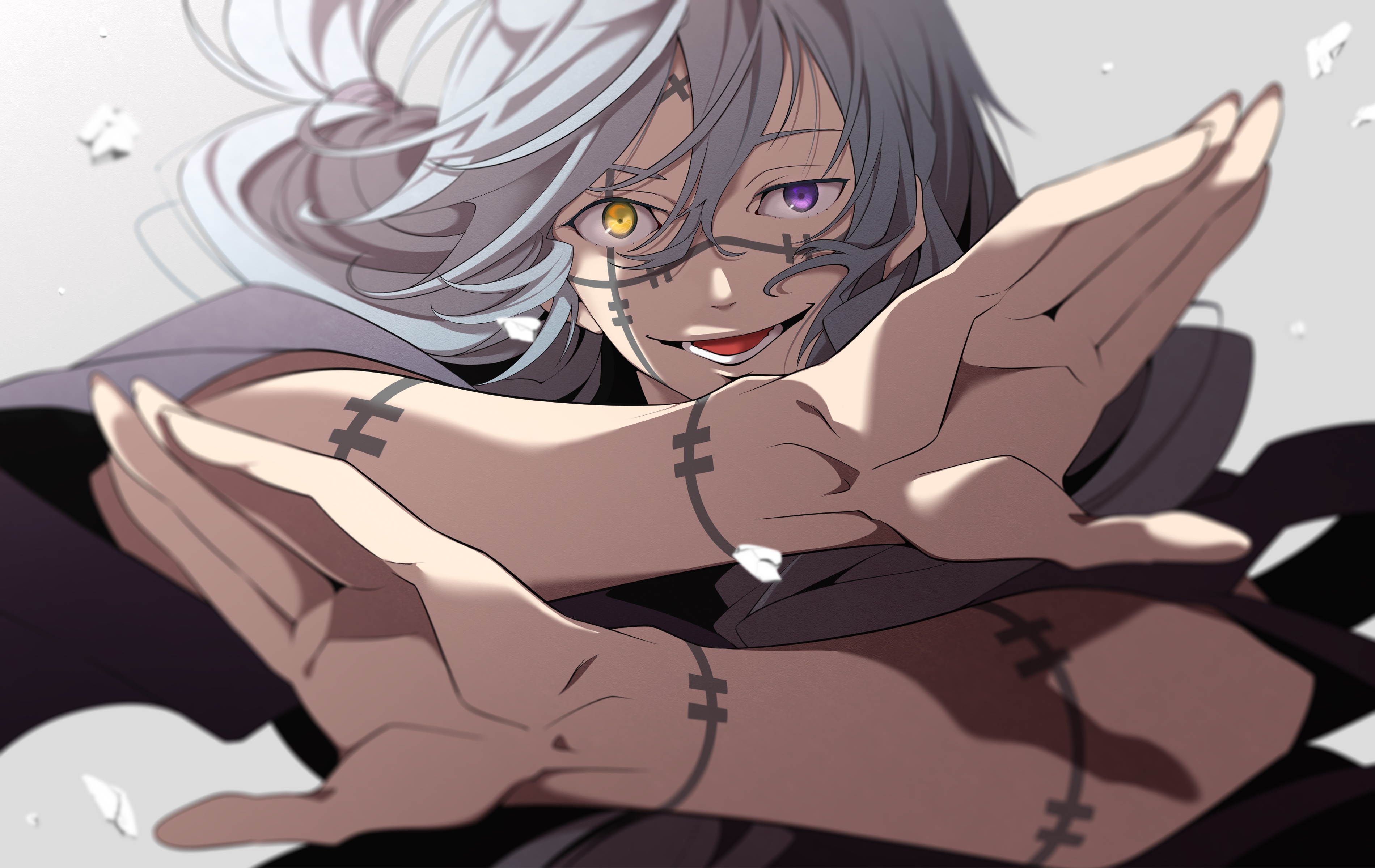 Download wallpaper guy, heterochromia