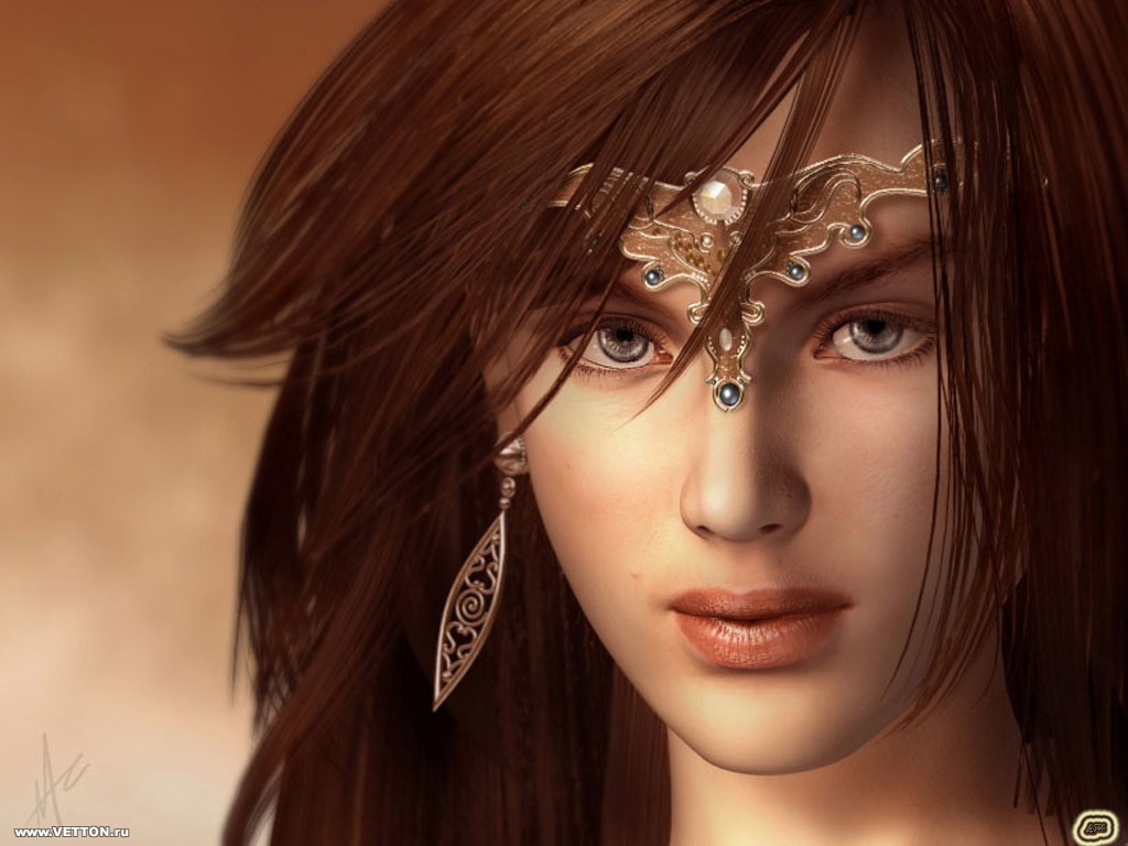 3D Beautiful Girls Wallpaper