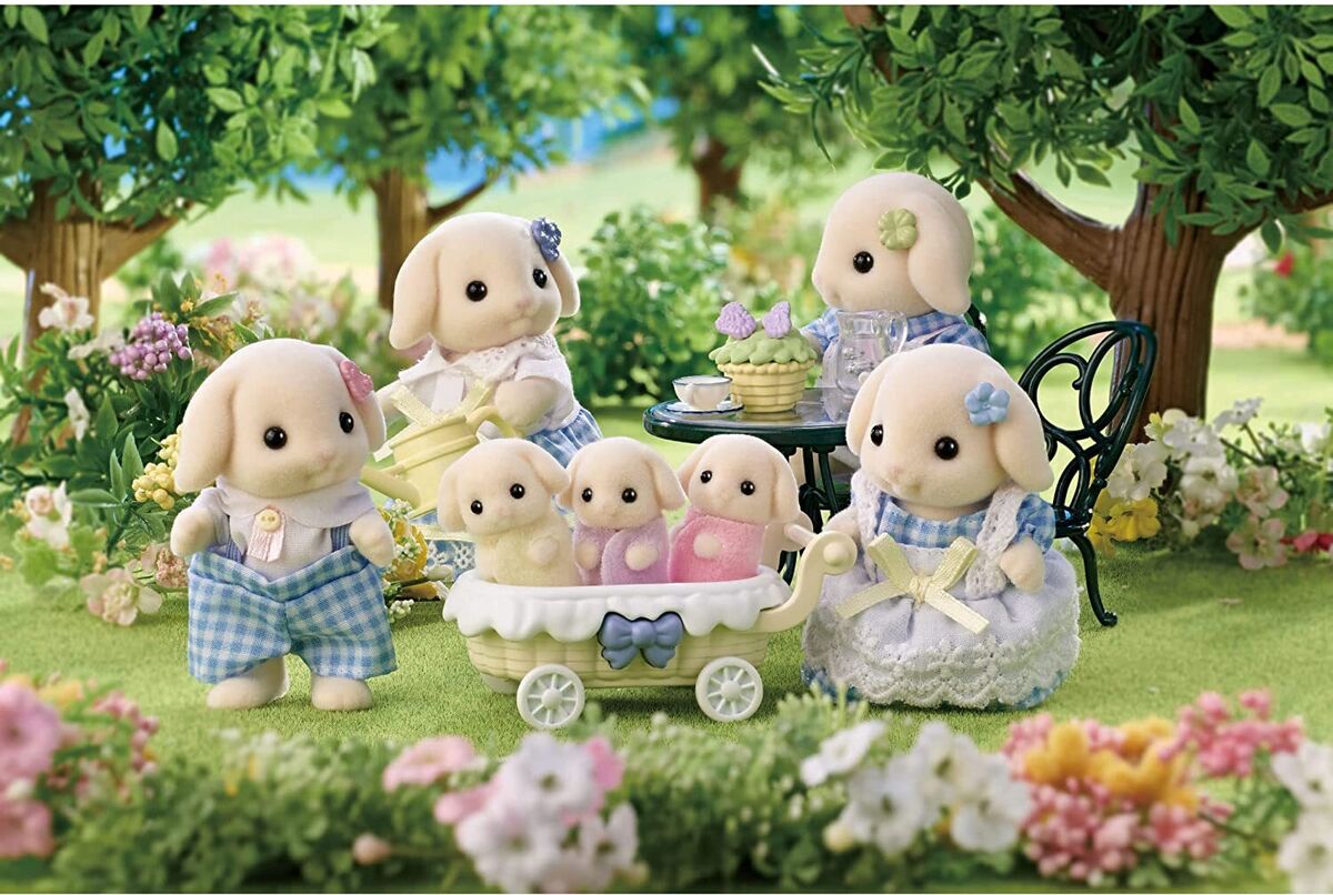 Sylvanian Families Flora Rabbit Twins U 104