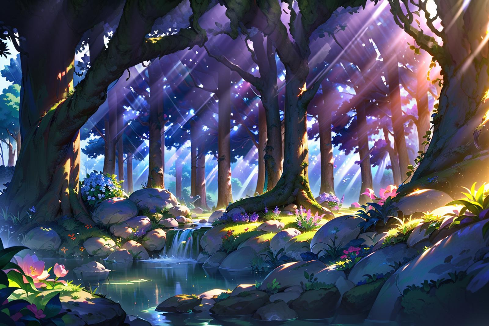wallpaper cave forest anime wallpaper