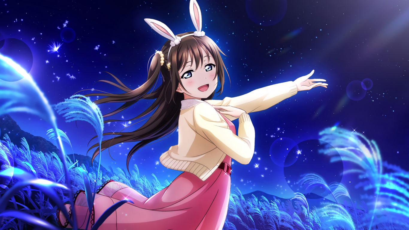 Outdoor anime girl Osaka Shizuku Love