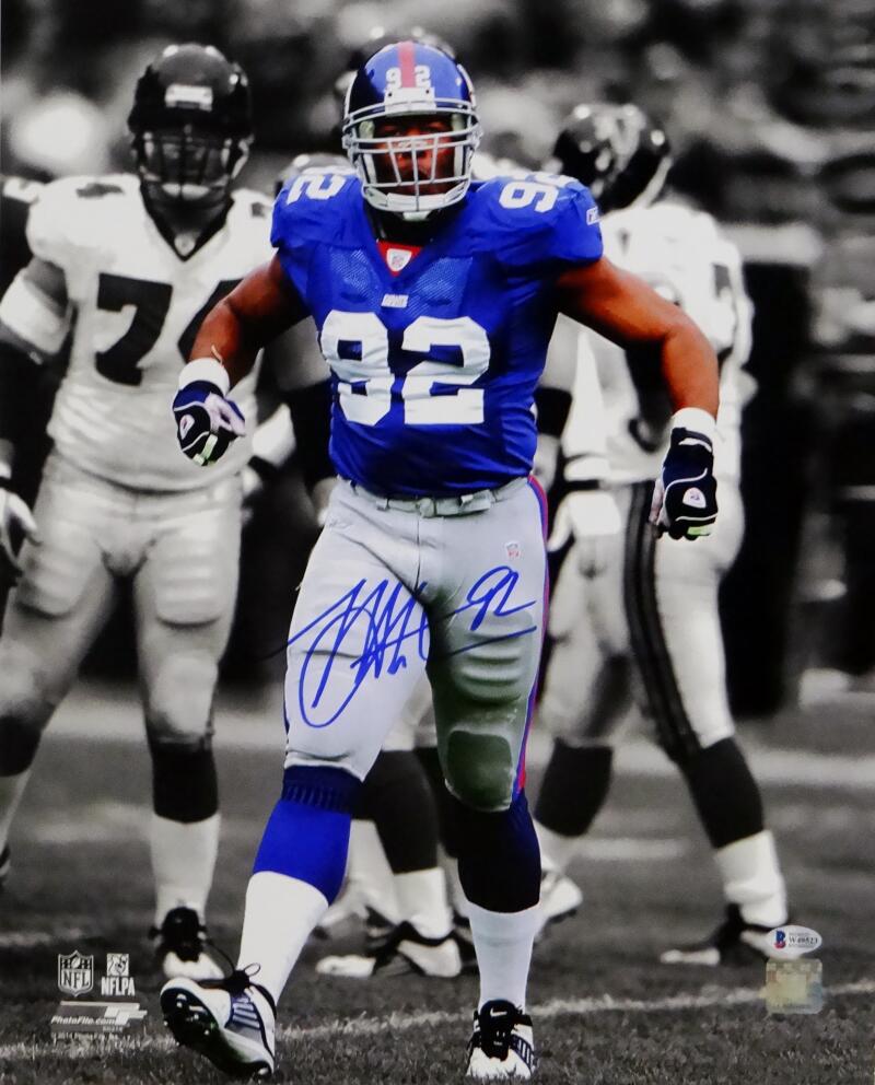 Michael Strahan Signed NY Giants 8x10