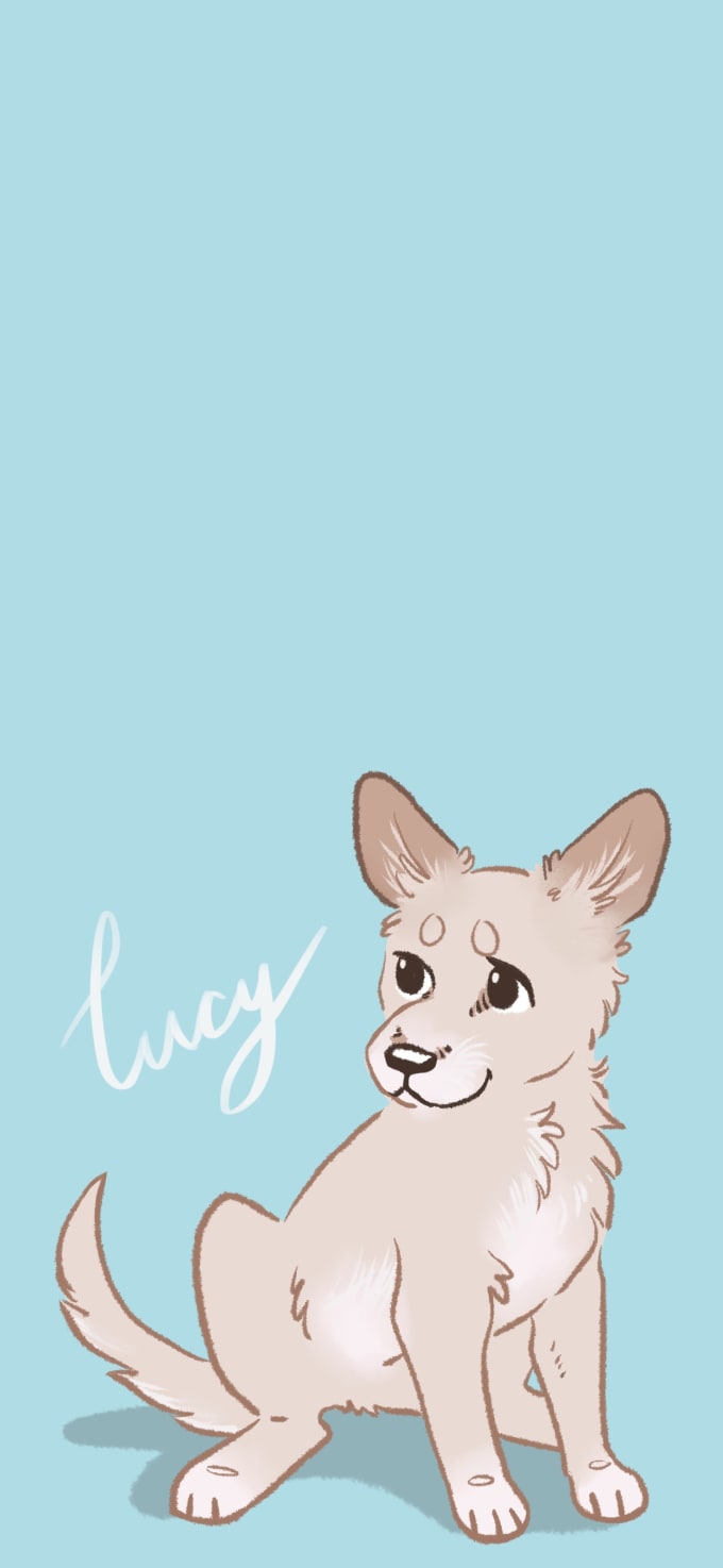 Draw a cute iphone wallpaper of your