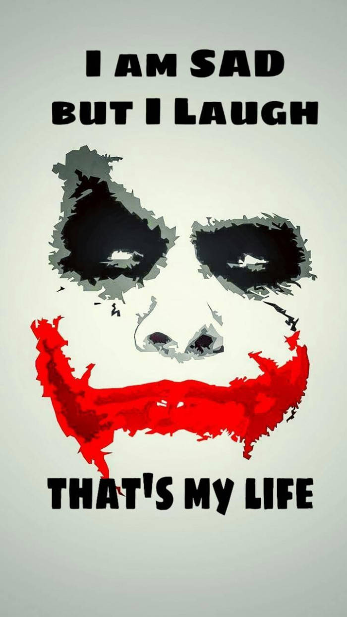 Download Sad Joker With Quote Wallpaper