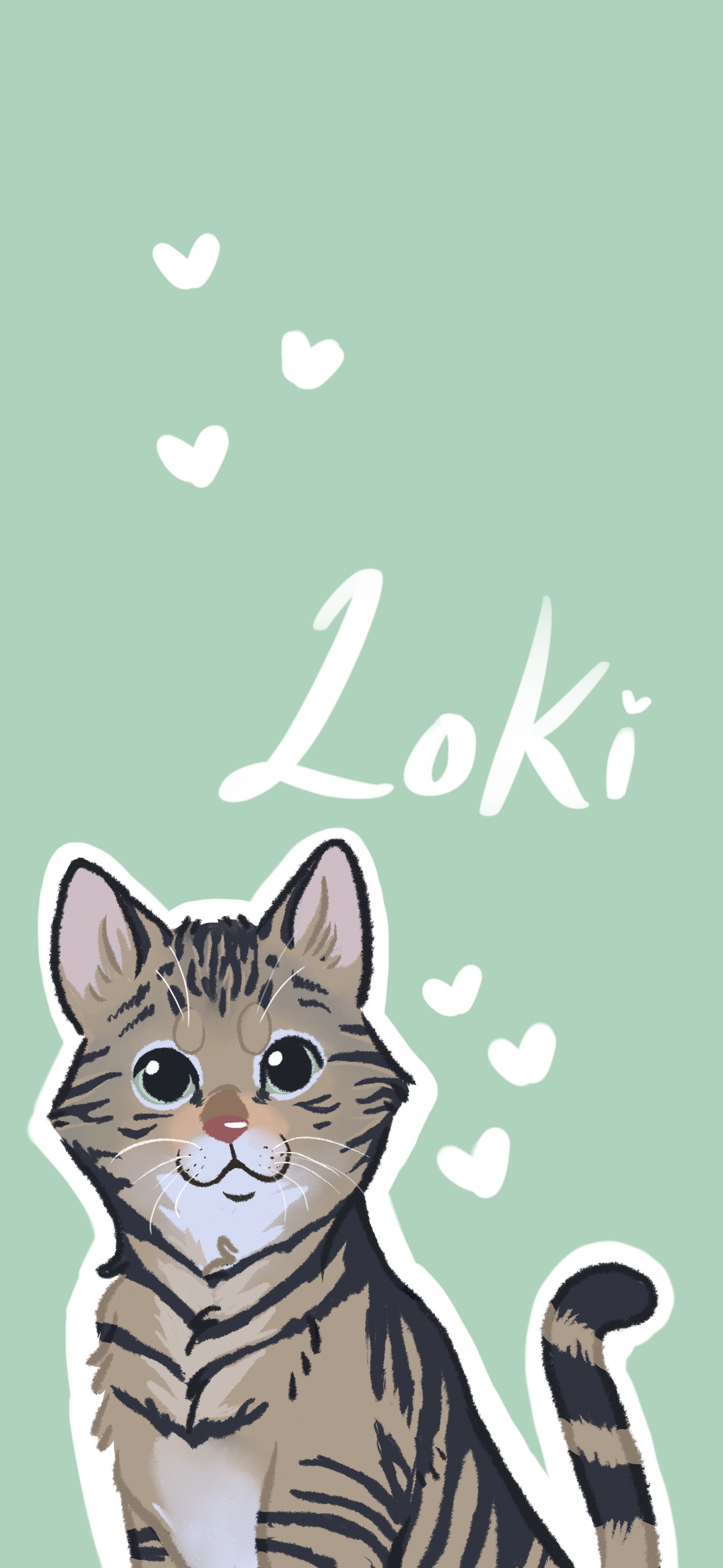 Draw a cute iphone wallpaper of your