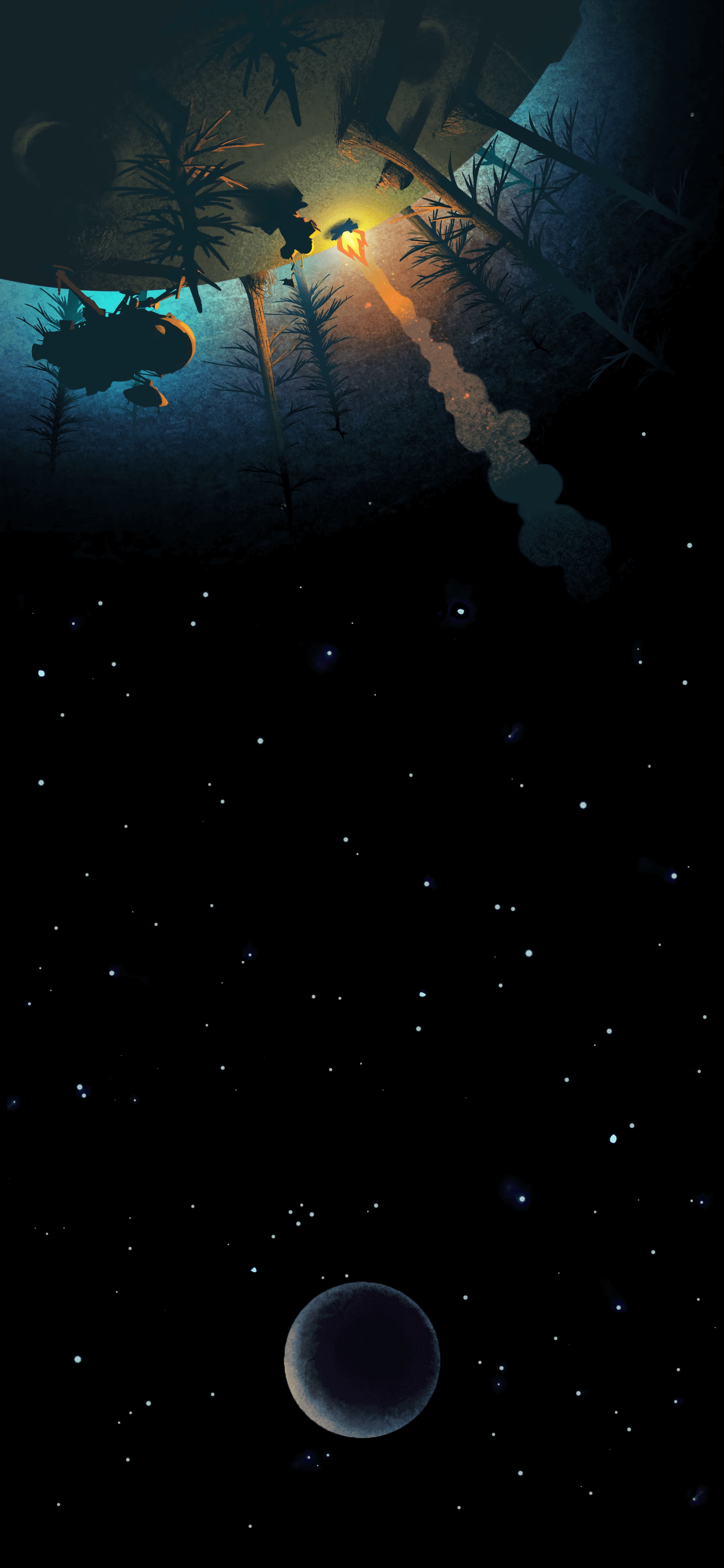 Quantum smartphone wallpaper