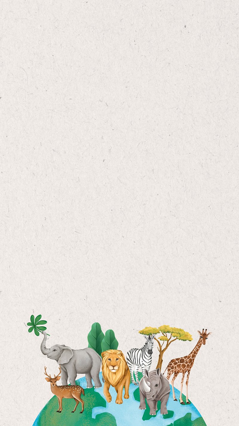 Vintage jungle iPhone wallpaper