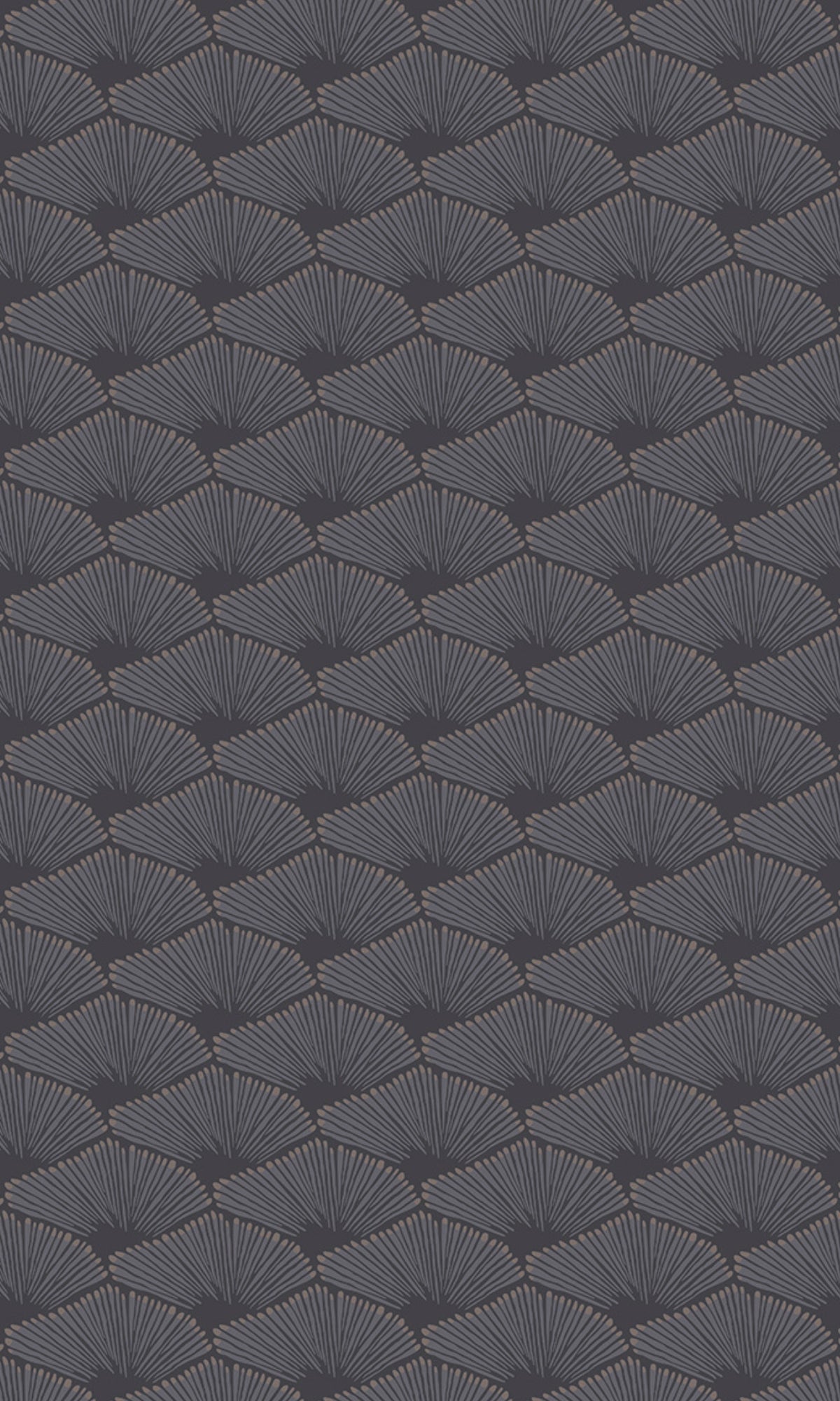 Dark Grey Minimalist Art Deco Fan