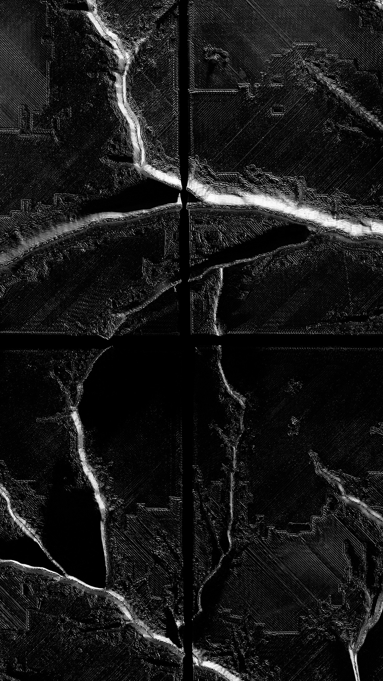Pattern Background Map Landscape Dark