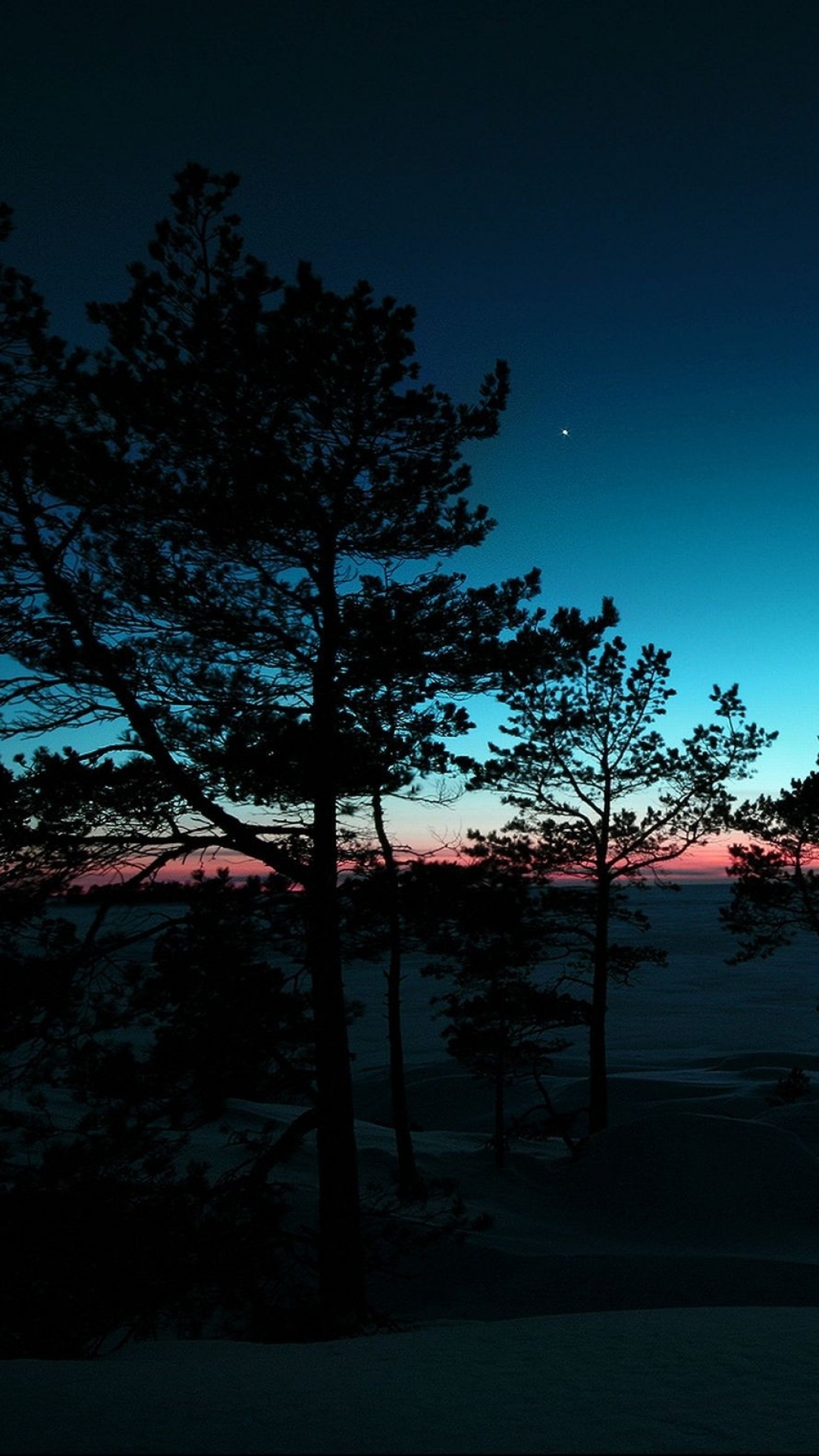 Mobile wallpaper: Landscape, Dark, Tree