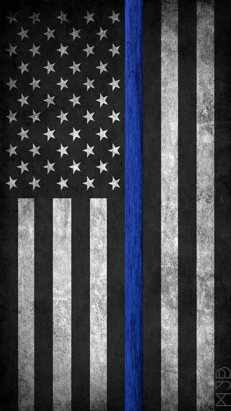 Thin Blue Line Wallpaper
