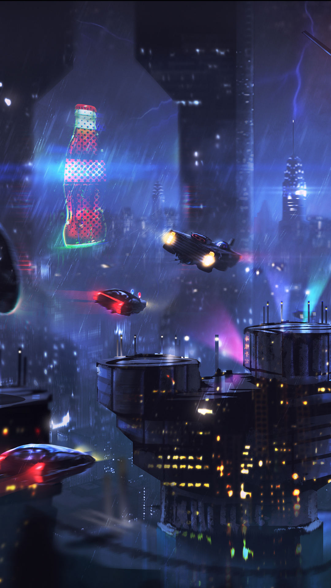 Download wallpaper 1080x1920 cyberpunk