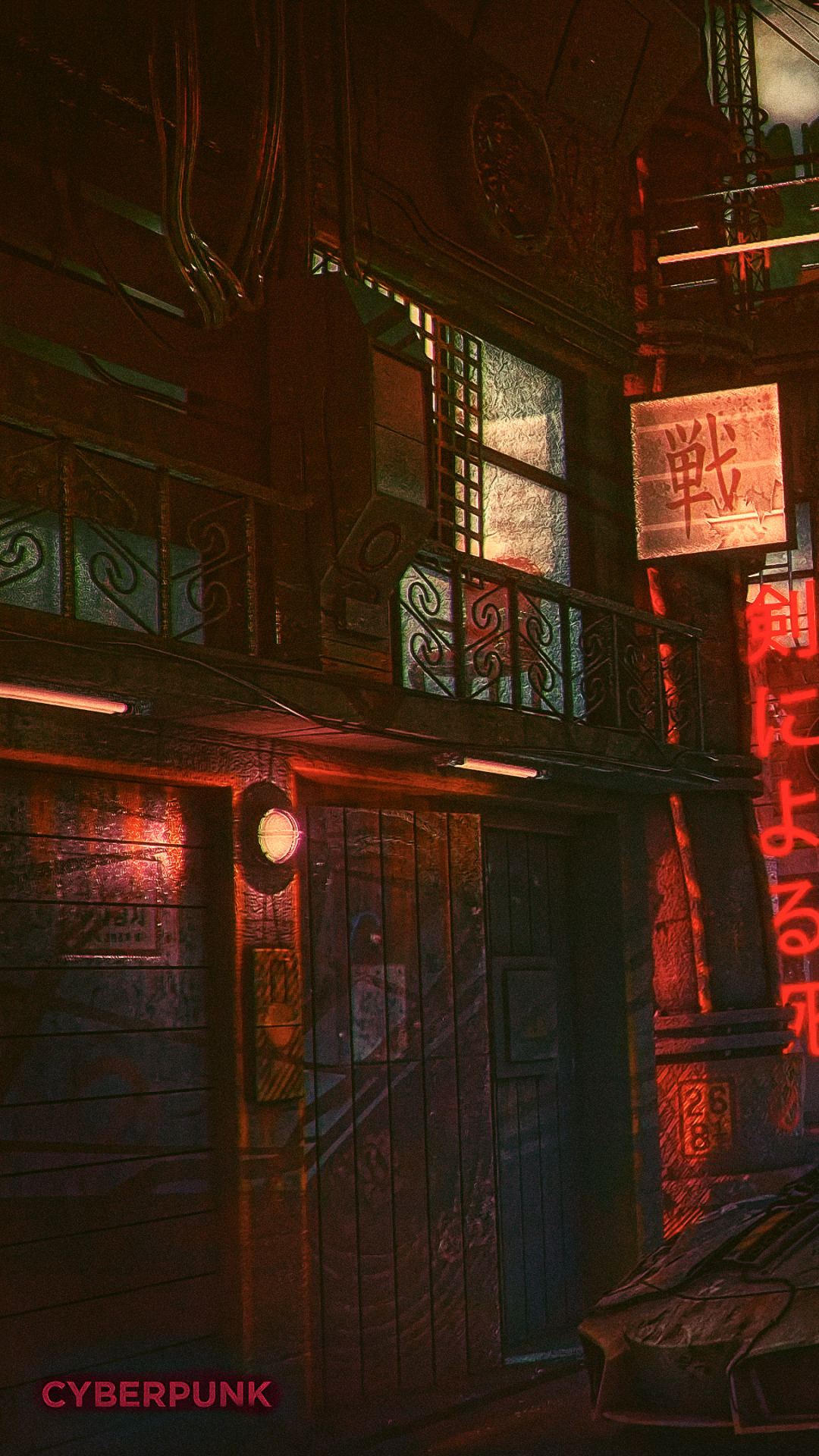 Sci Fi Cyberpunk Phone Wallpaper