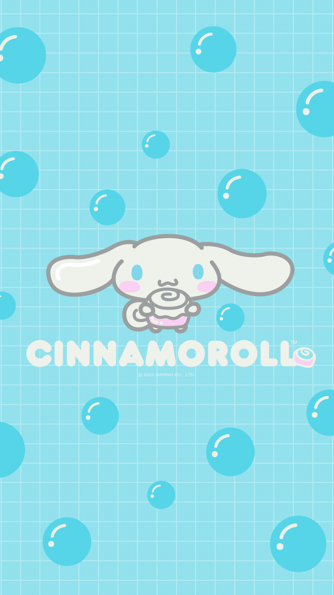 Cinnamoroll Wallpaper 4K, Pastel cyan