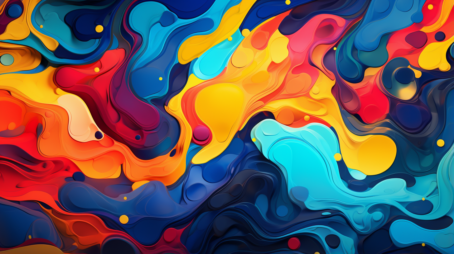 Abstract Funky Art Irregular Adoration