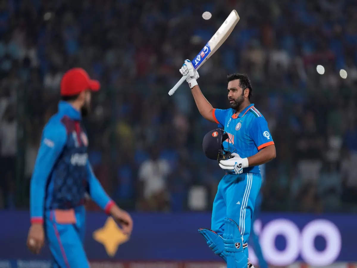 Rohit Sharma hits record WC century as