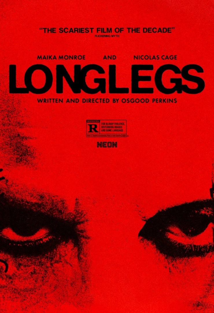 'Longlegs' Poster Cage Stares
