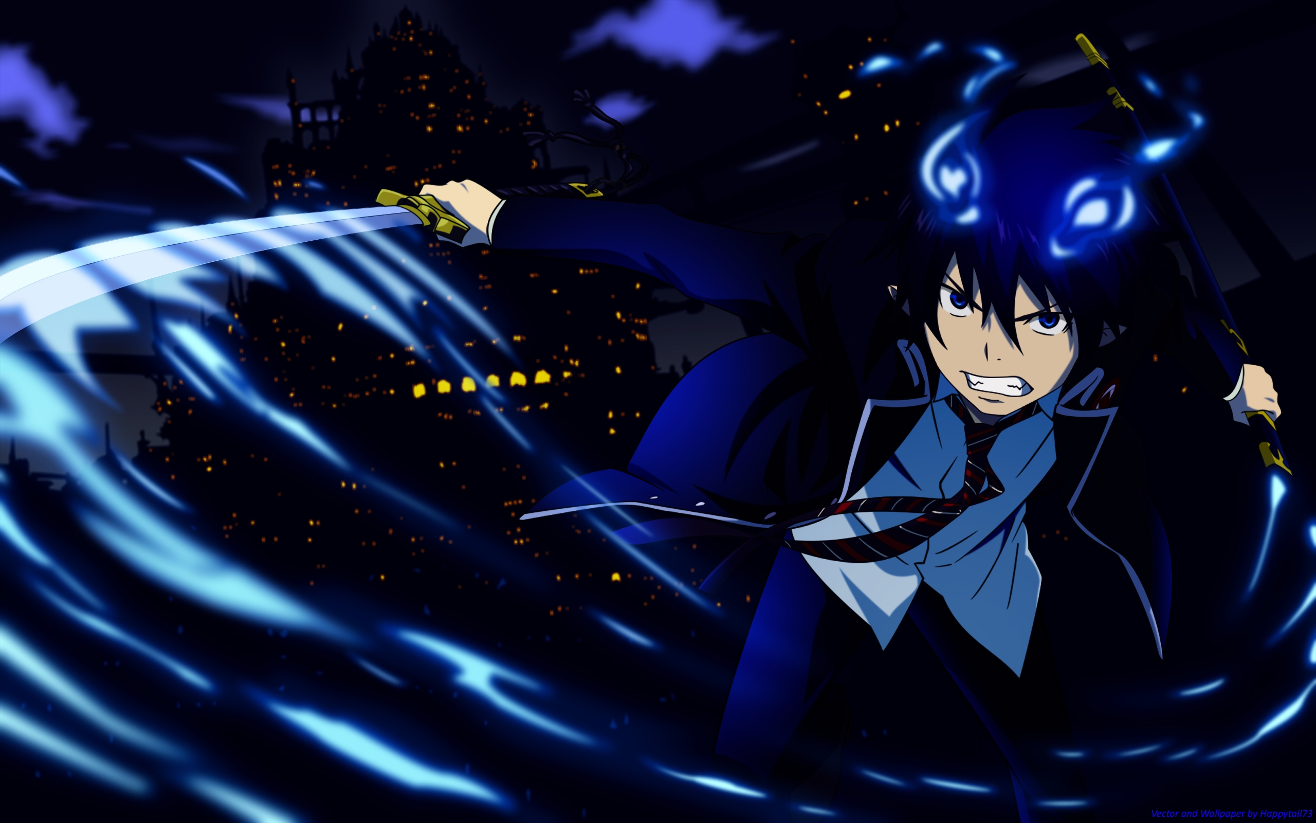 Rin Okumura HD Wallpaper Exorcist Anime Art